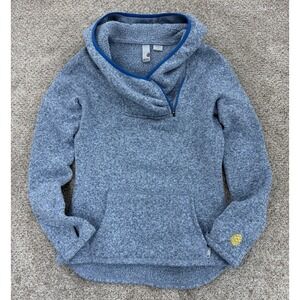 Stio Sweetwater Fleece Hoodie Womens S Blue Windchill Heather Gorpcore Pullover